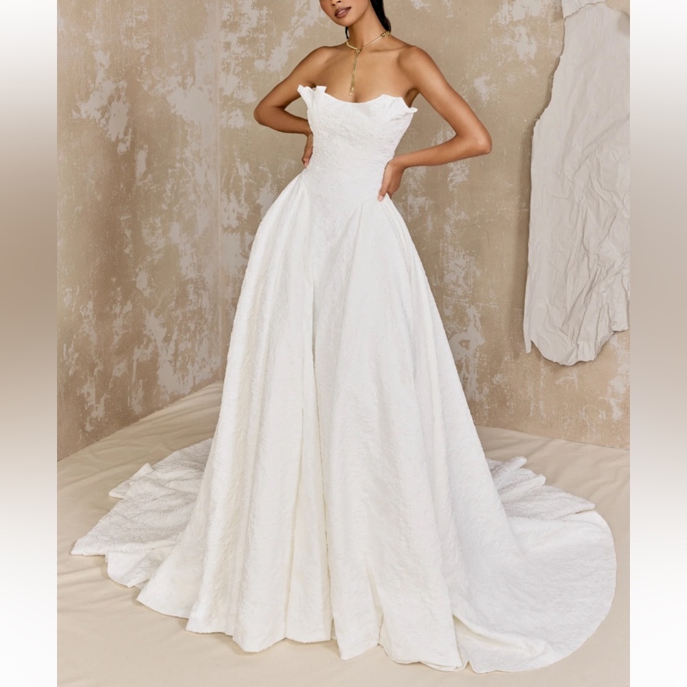 Justin Alexander Signature Shakespeare Collection Floral Brocade Wedding Dress